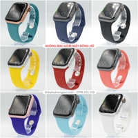 Dây đeo cao su thay thế cho đồng hồ apple watch nhiều màu, chống bẩn, cao cấp