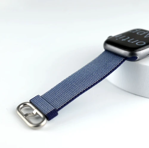 Hình ảnh của Dây đeo apple watch vải woven nylon  xanh navy chính hãng