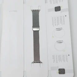 Hình ảnh của Dây đeo apple watch milanese màu bạc silver 45mm hàng 2nd